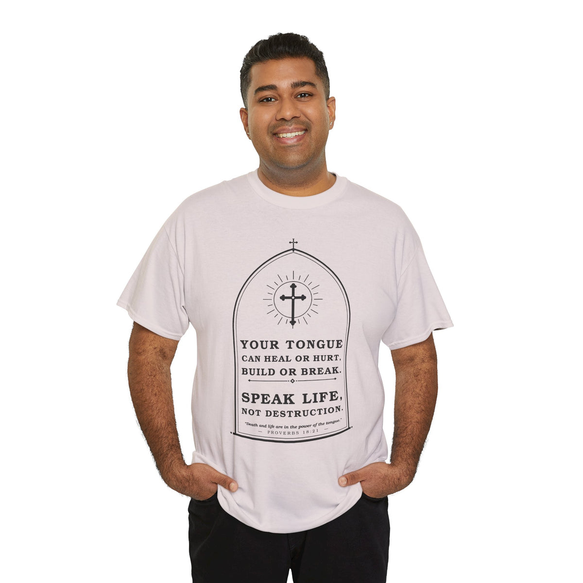 Speak Life -Unisex Heavy Cotton Tee