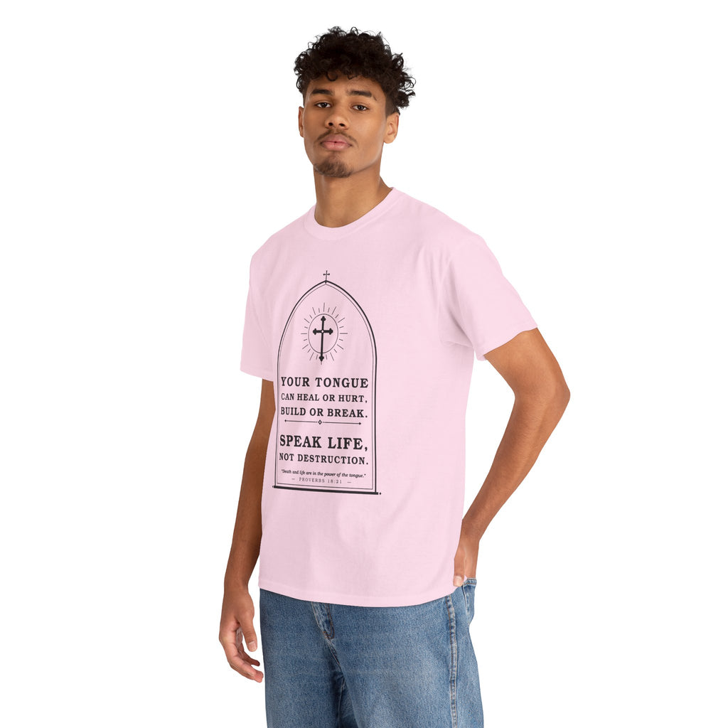 Speak Life -Unisex Heavy Cotton Tee