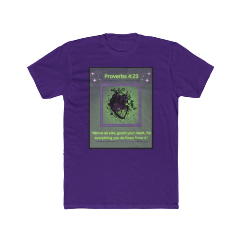 "Guard Your Heart" – Proverbs 4:23 Unisex Cotton Crew Tee