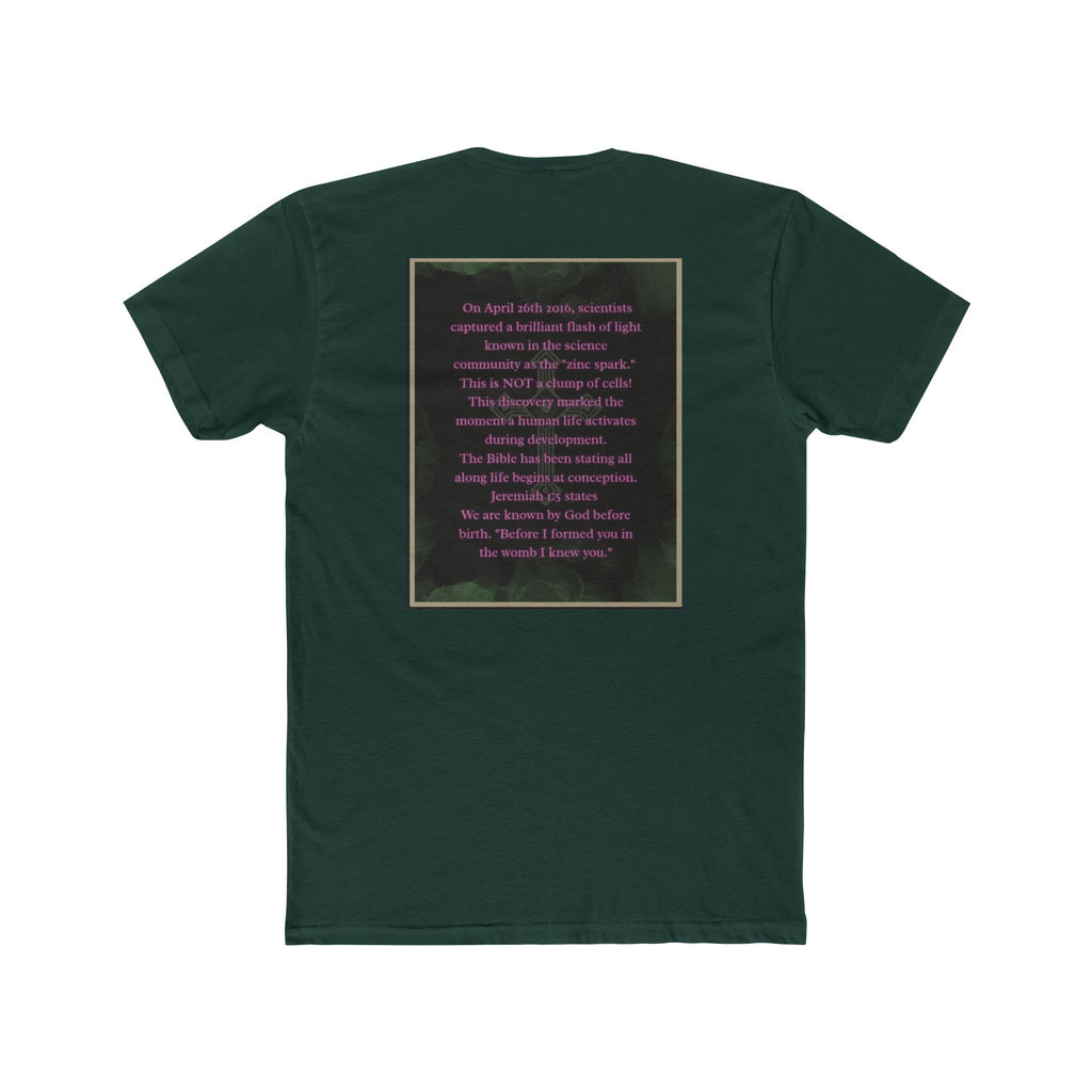 "Science Saw the Spark, Scripture Knew the Source" – Life Begins at Conception Tee