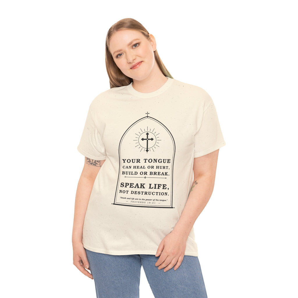 Speak Life -Unisex Heavy Cotton Tee