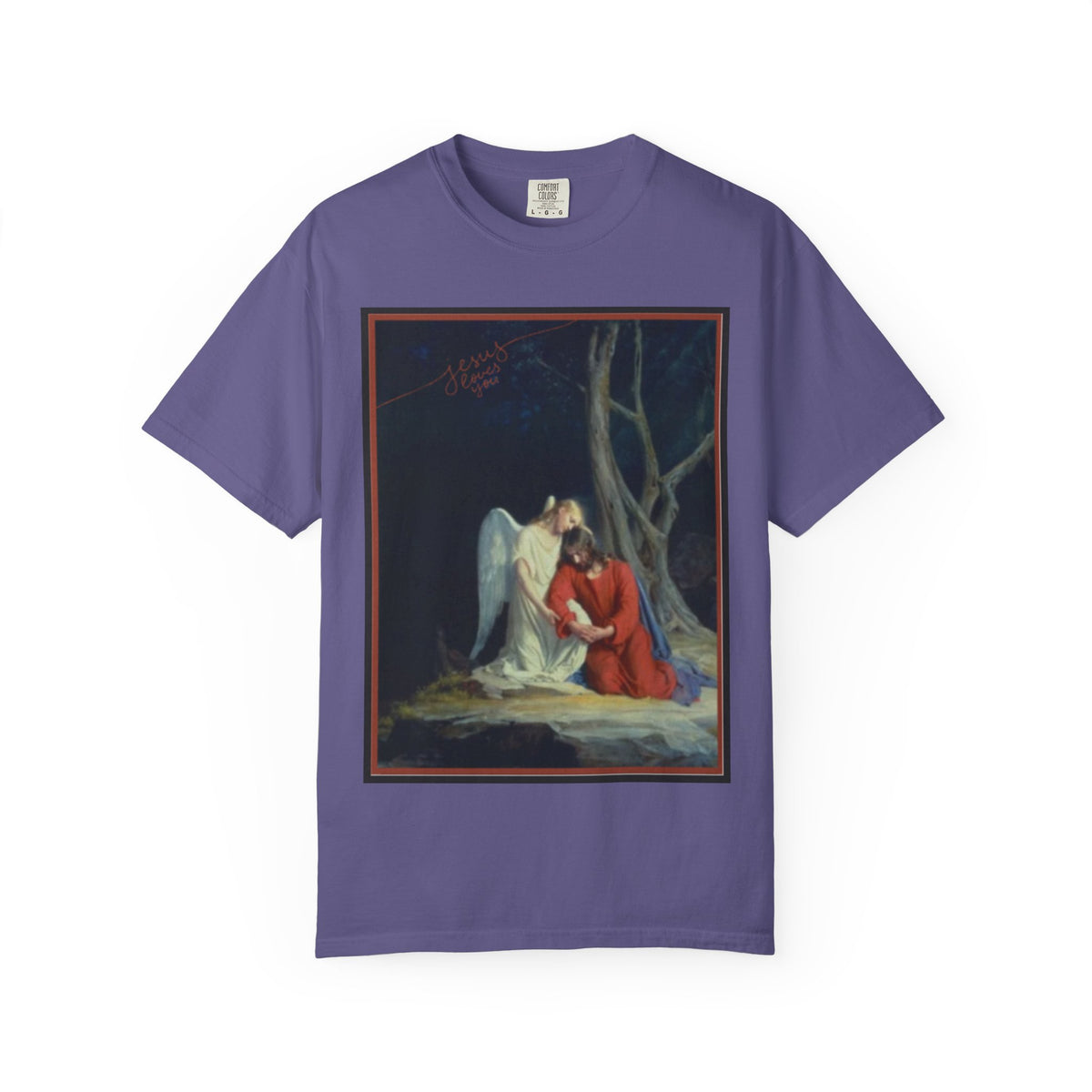 The one who comforts us in our afflictions — Women's Vintage Gothic Illustration Tee
