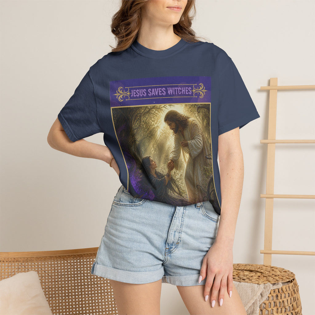 Jesus Saves Witches-Front and back T-shirt