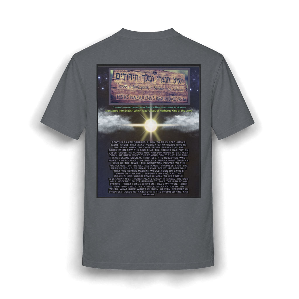 Jesus Crucifixion Art Tee — Vintage Religious (front and back)