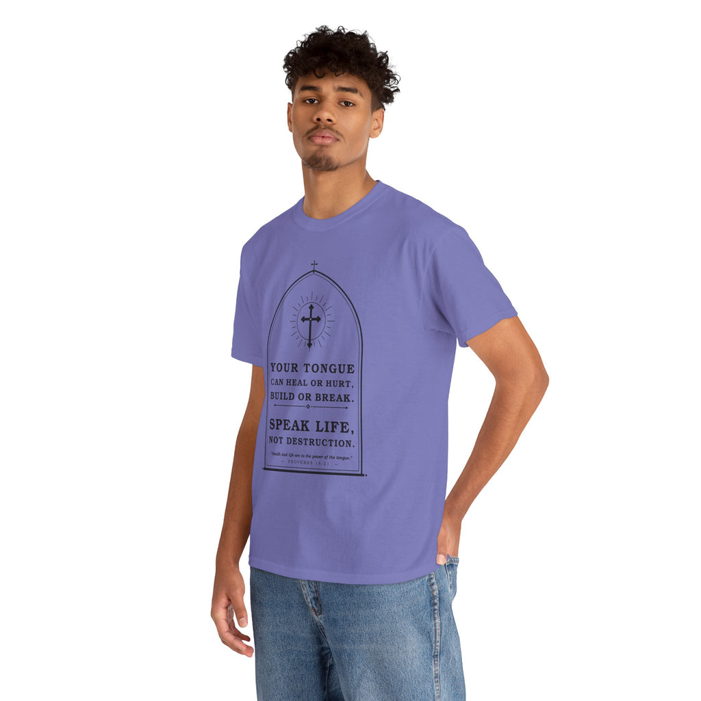 Speak Life -Unisex Heavy Cotton Tee