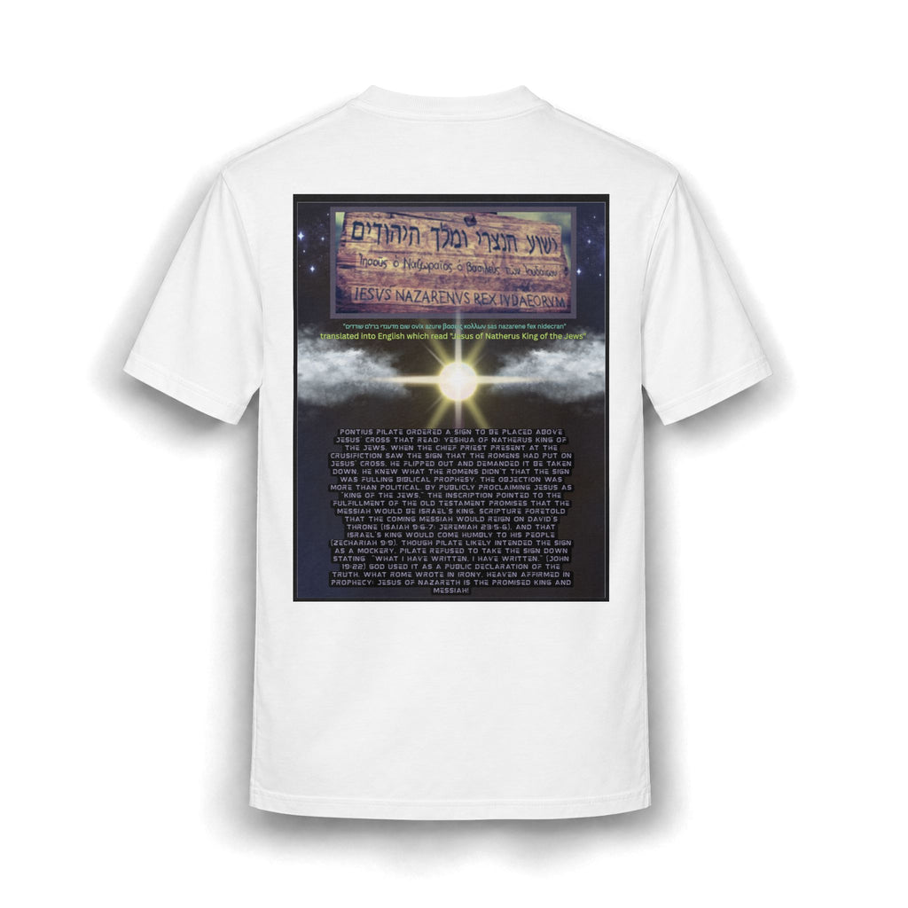 Jesus Crucifixion Art Tee — Vintage Religious (front and back)