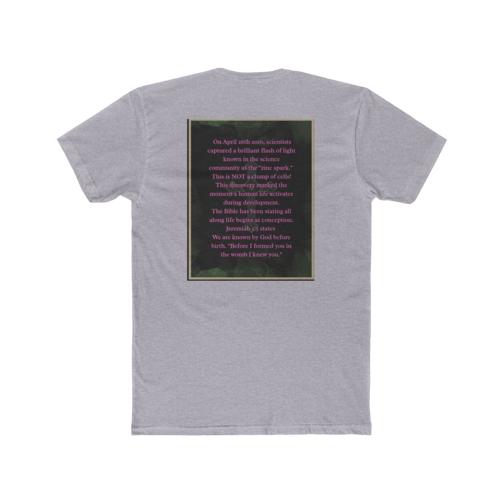 "Science Saw the Spark, Scripture Knew the Source" – Life Begins at Conception Tee