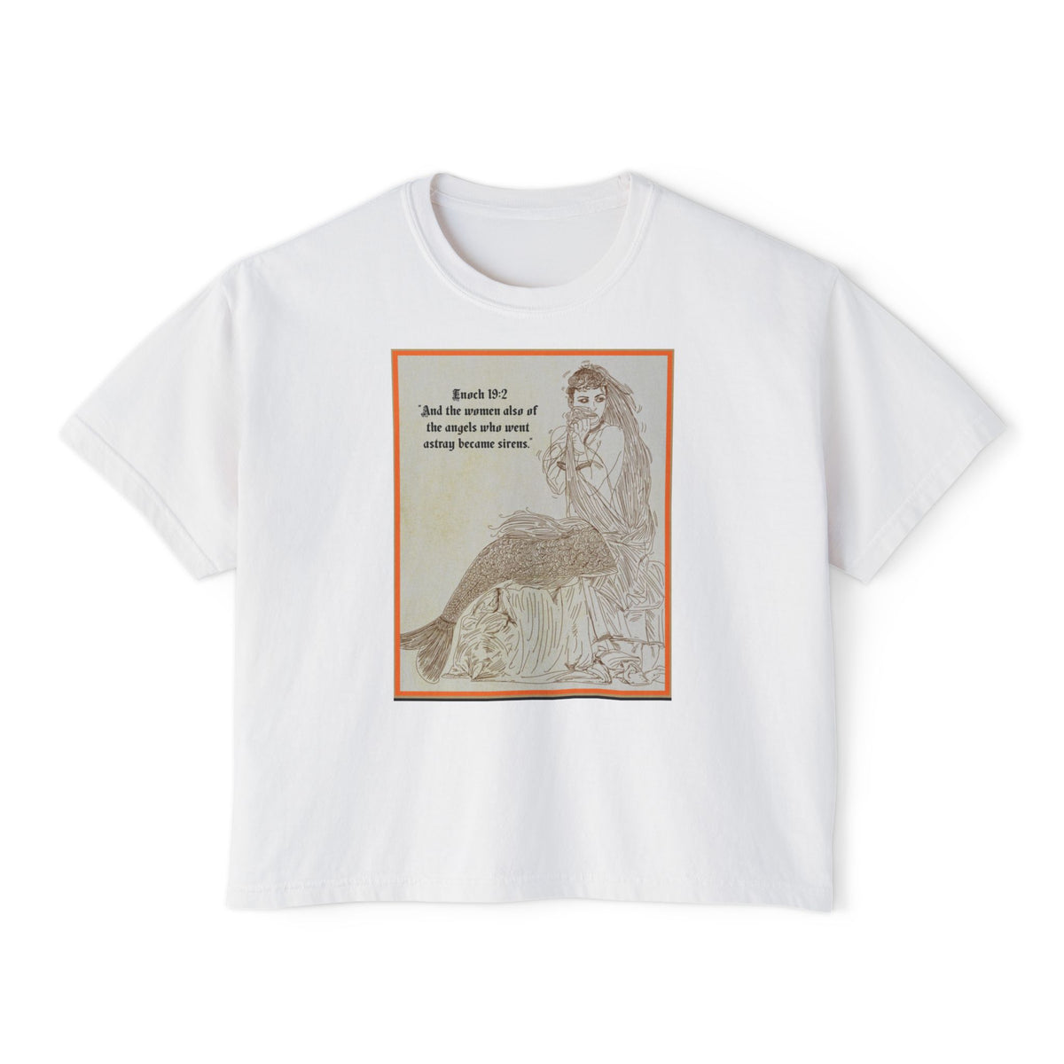 Enoch 19:2 — "Sirens" Front and Back Women's Boxy Tee