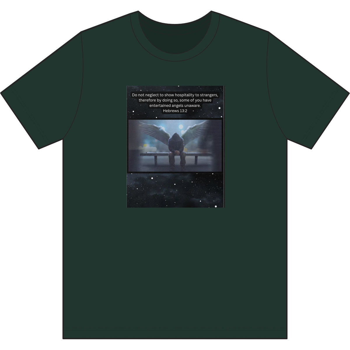 Hebrews 13:2 Entertained Angels Unaware-Tee