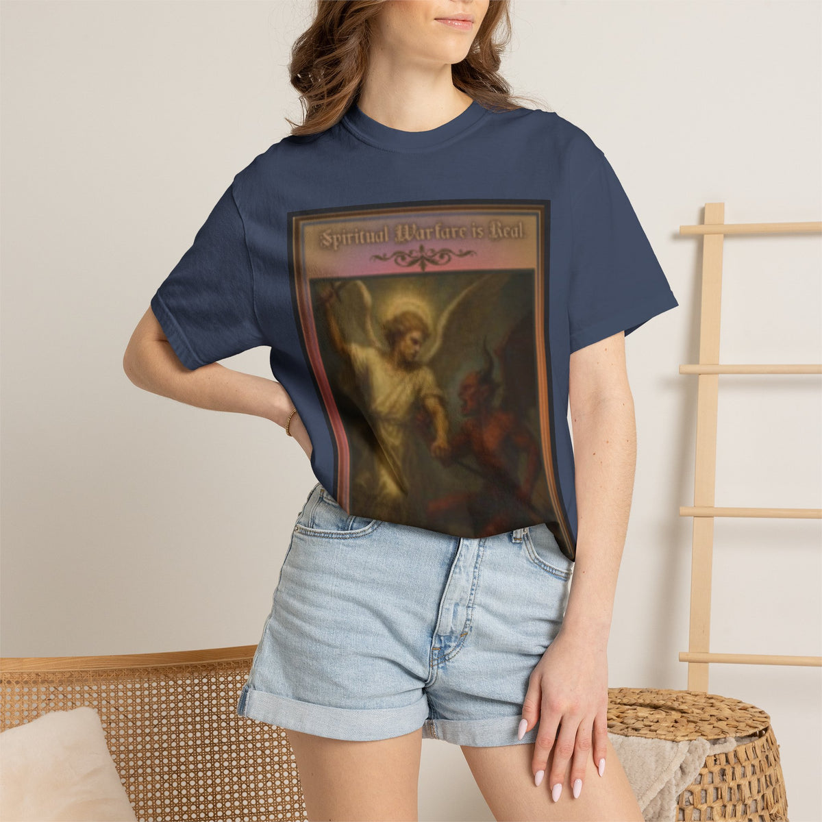 Warfare is real women's  — Vintage Gothic Illustration Tee