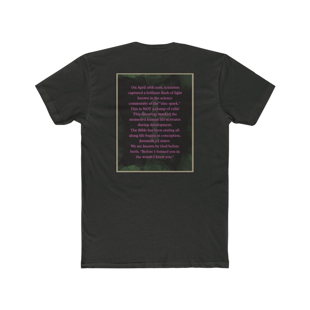 "Science Saw the Spark, Scripture Knew the Source" – Life Begins at Conception Tee