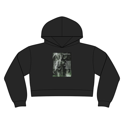 "God's Voice vs. Satan's Voice" — Discernment Women's Relax Crop Hood