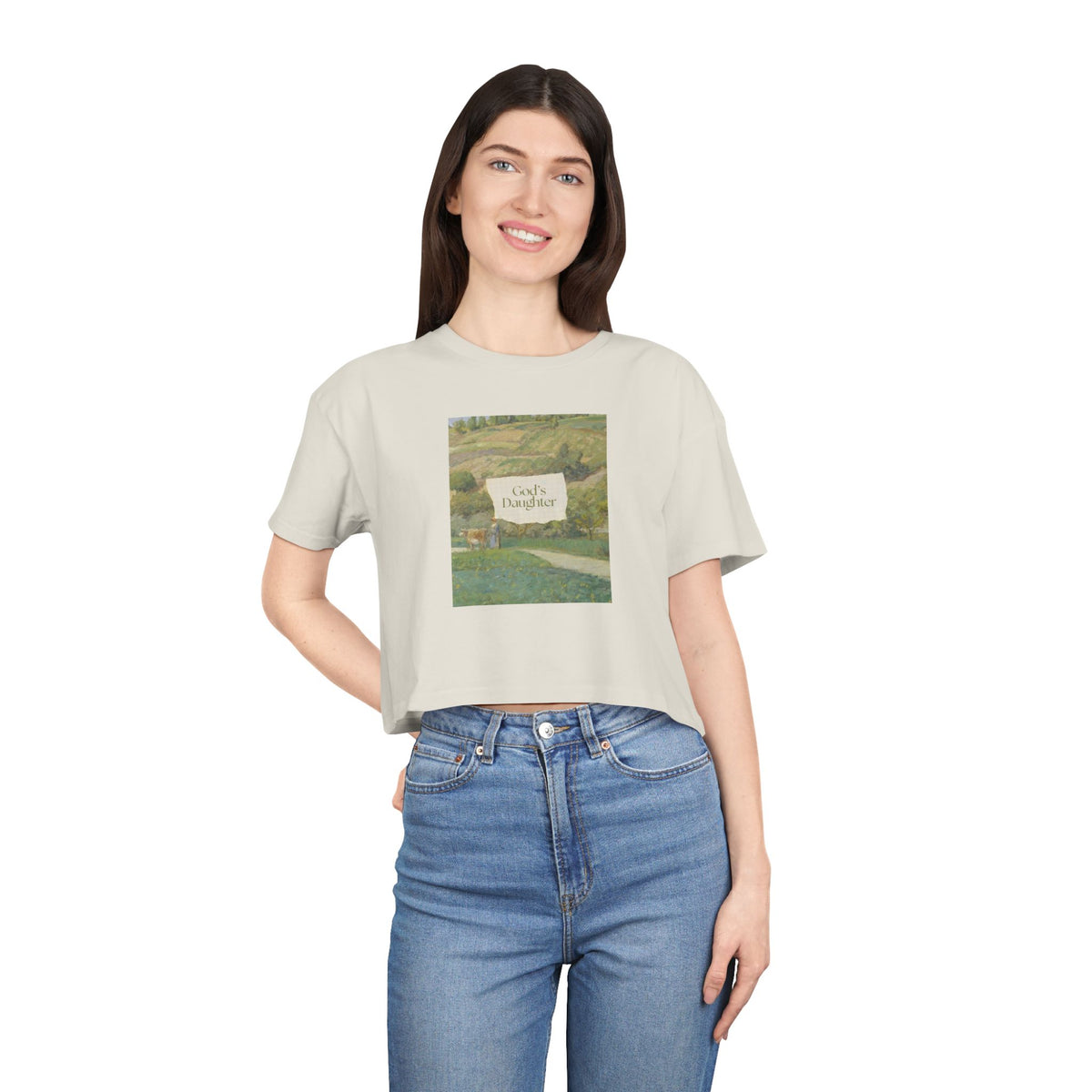 "God's Daughter" — Women's Crop Tee