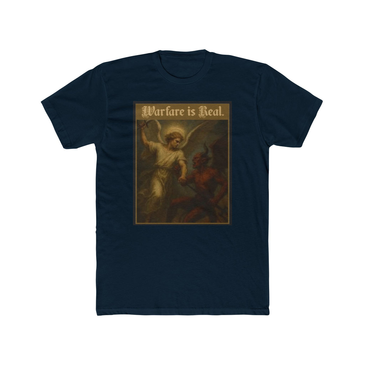 "Warfare Is Real" – Spiritual Battle Tee