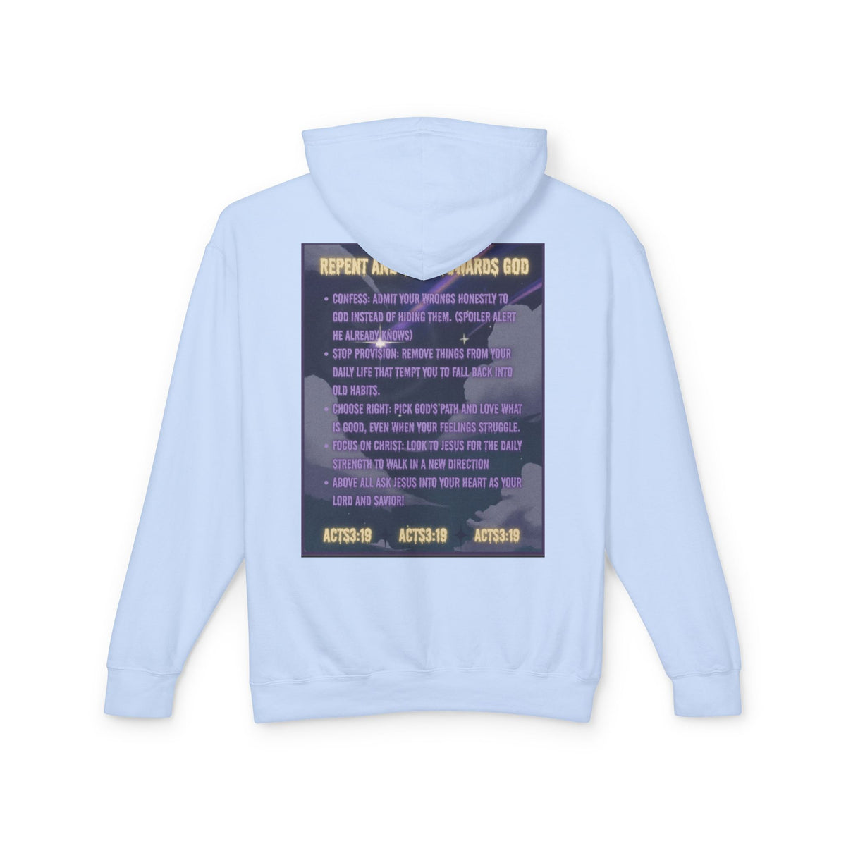 "Jesus Saves Witches" Lightweight Hooded Sweatshirt
