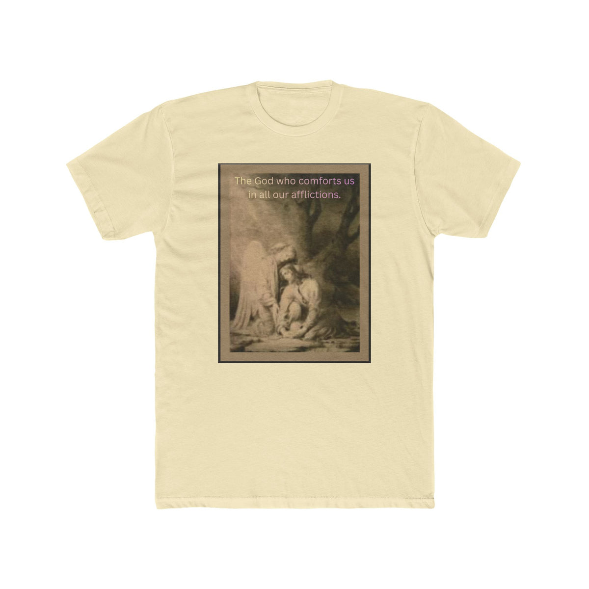 "The God Who Comforts Us" – Sepia Faith Tee