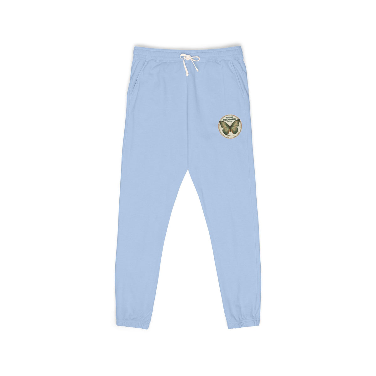 Set Apart Butterfly Emblem (John 17:16)-Dyed Fleece Sweatpants