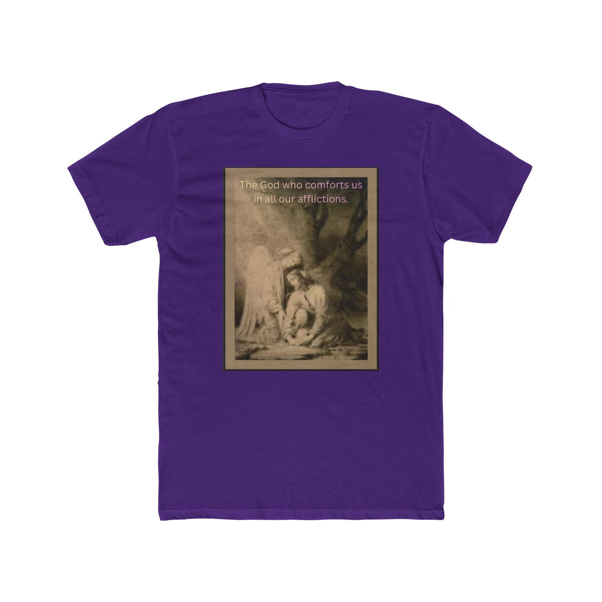 "The God Who Comforts Us" – Sepia Faith Tee