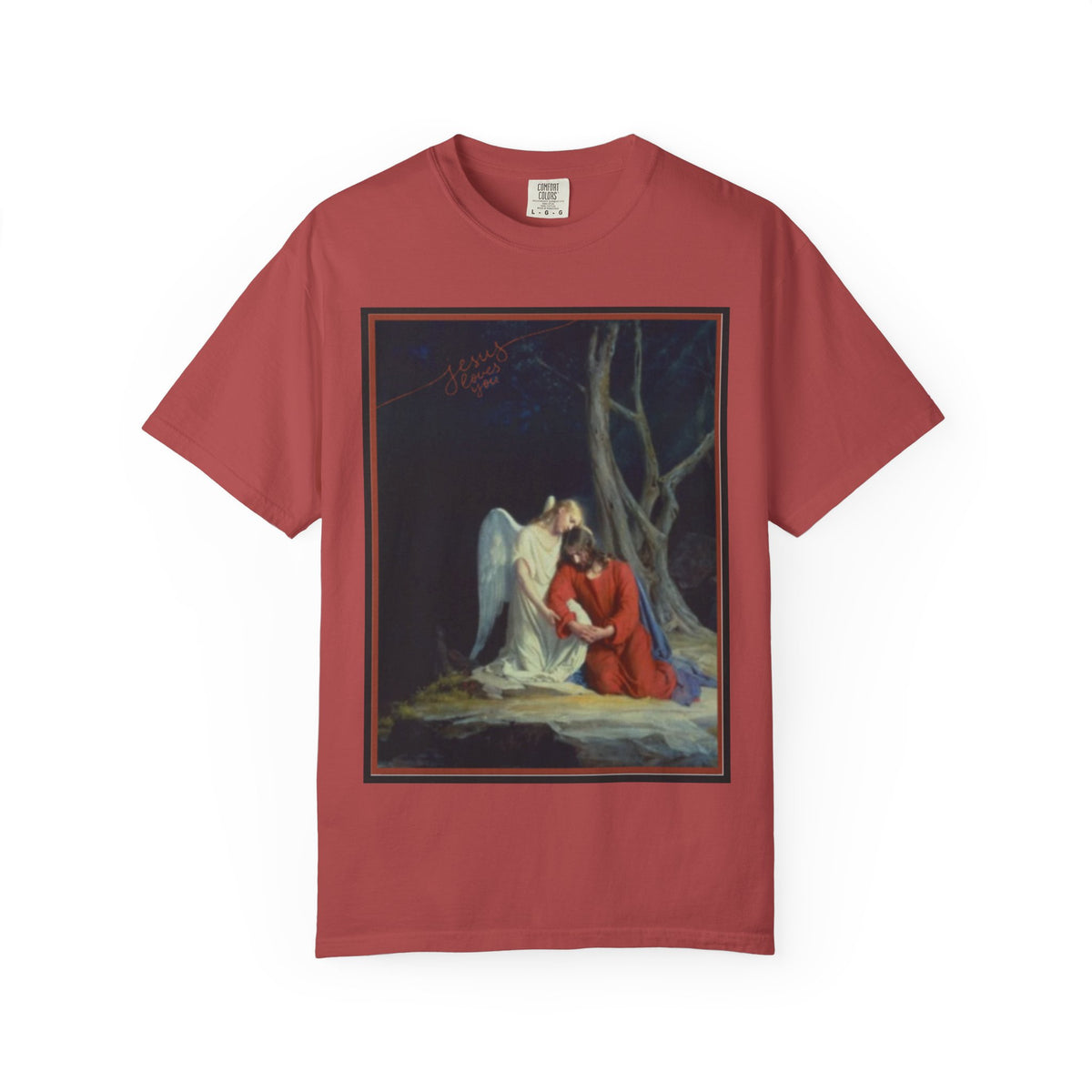 The one who comforts us in our afflictions — Women's Vintage Gothic Illustration Tee