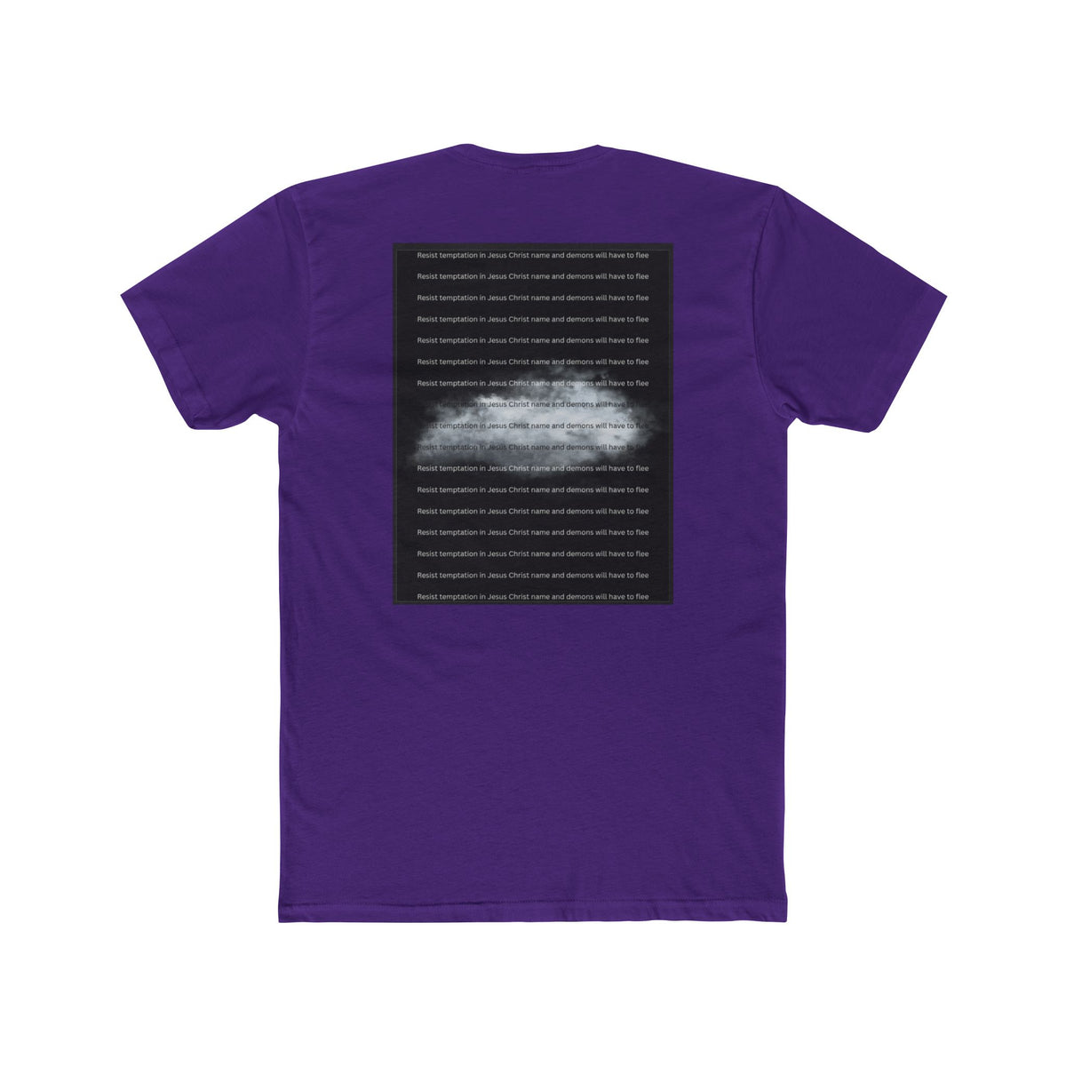 "Resist Temptation" – Succubus & Incubus Spiritual Warfare Unisex Cotton Crew Tee