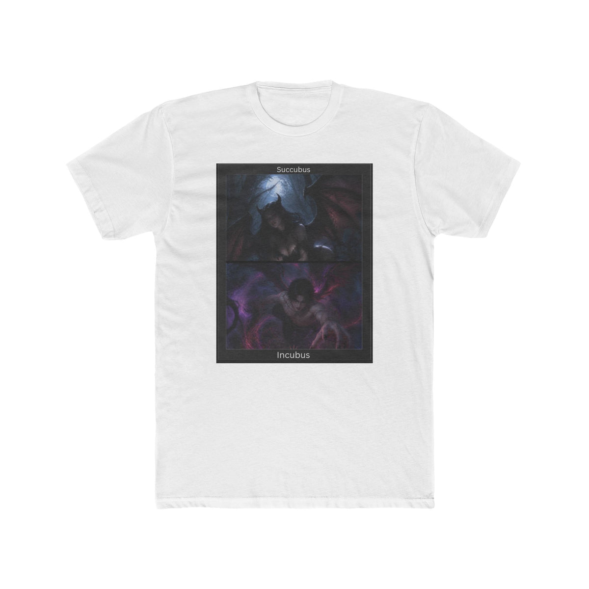 "Resist Temptation" – Succubus & Incubus Spiritual Warfare Unisex Cotton Crew Tee