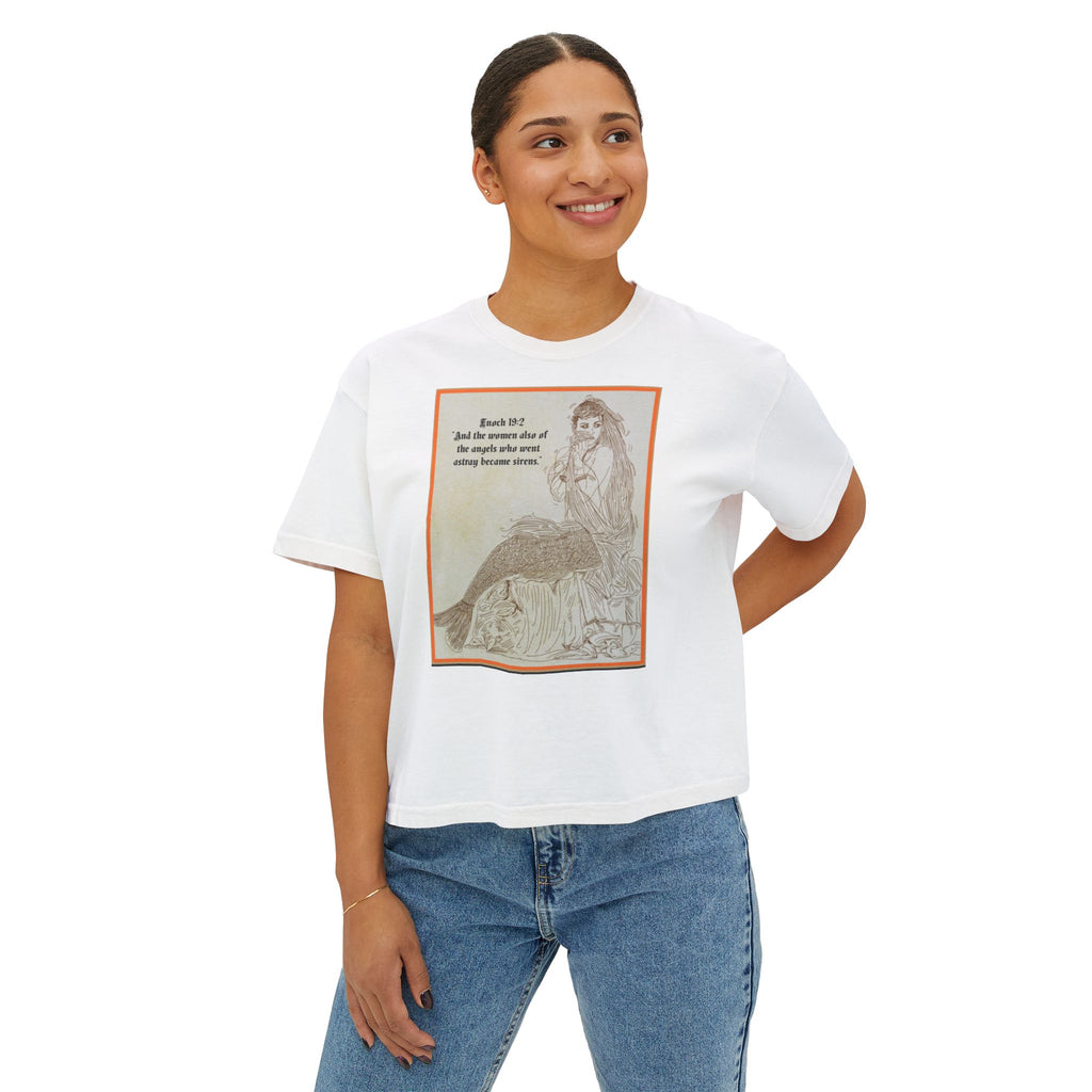 Enoch 19:2 — "Sirens" Front and Back Women's Boxy Tee