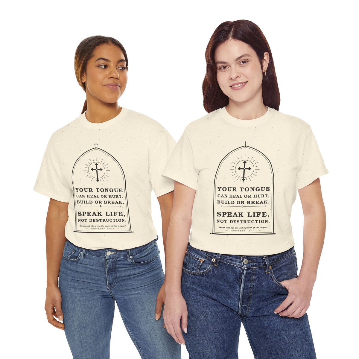 Speak Life -Unisex Heavy Cotton Tee