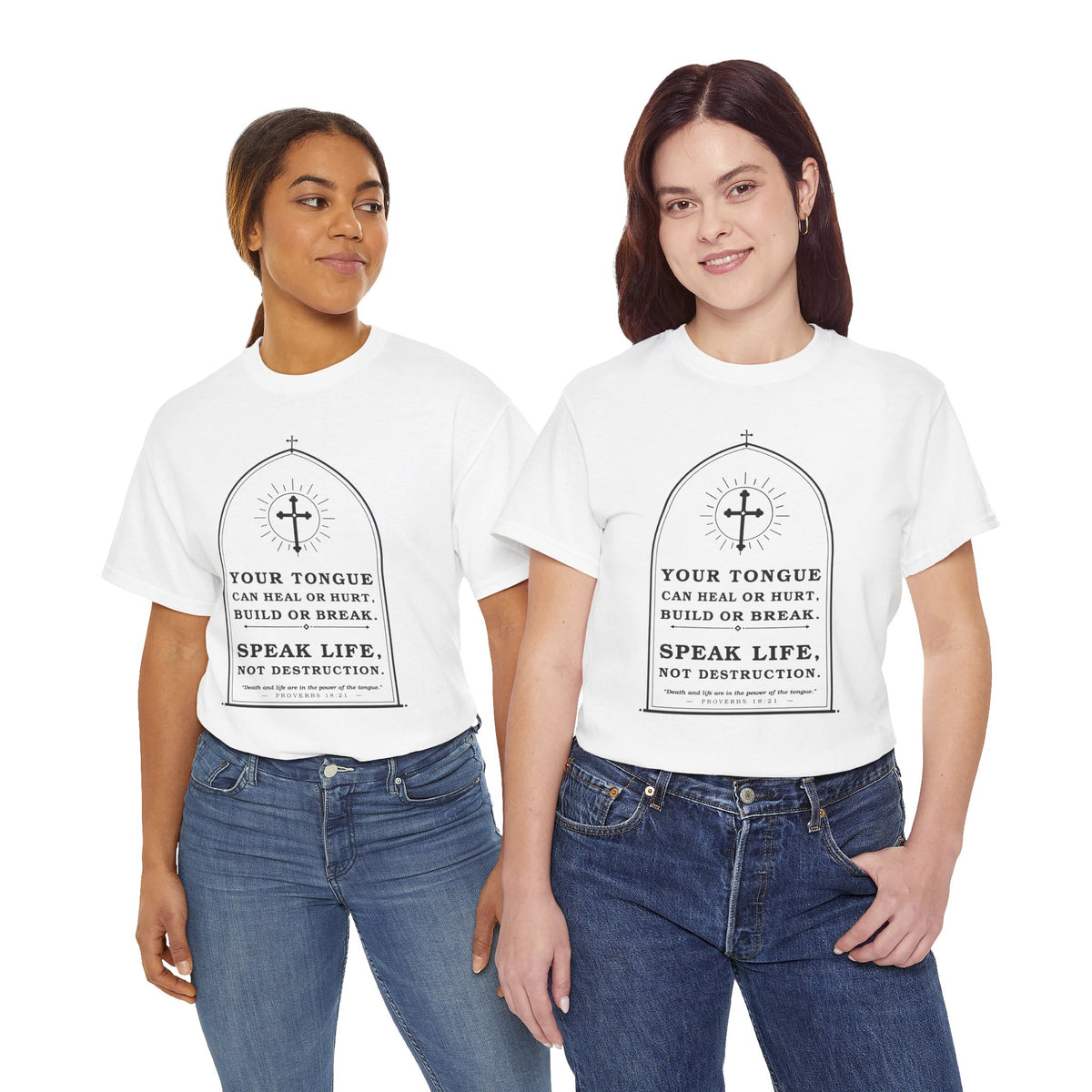 Speak Life -Unisex Heavy Cotton Tee