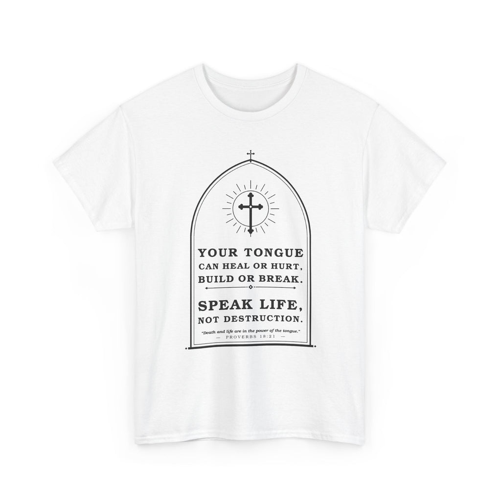Speak Life -Unisex Heavy Cotton Tee