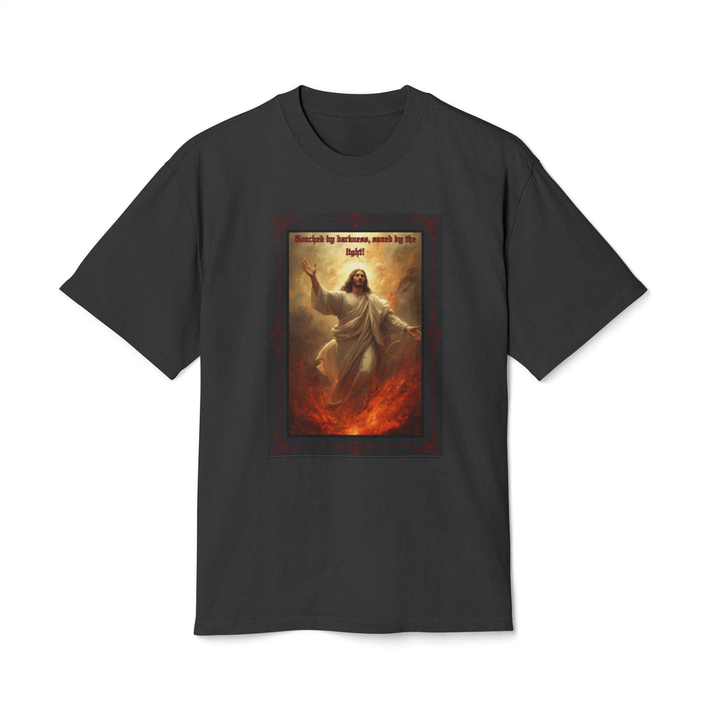 Set Apart Collection- “Touched My Darkness • Saved by Light” -Unisex Heavy Faded Tee