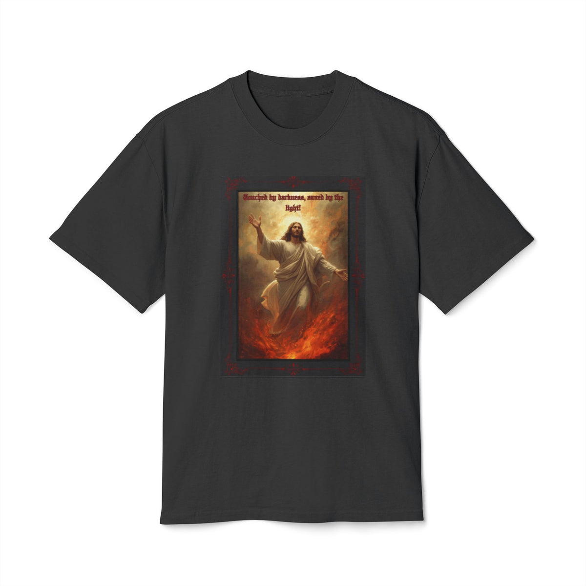 Set Apart Collection- “Touched My Darkness • Saved by Light” -Unisex Heavy Faded Tee
