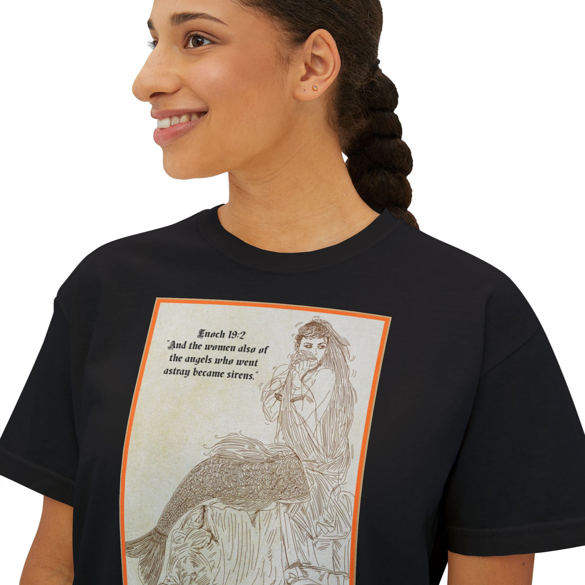Enoch 19:2 — "Sirens" Front and Back Women's Boxy Tee