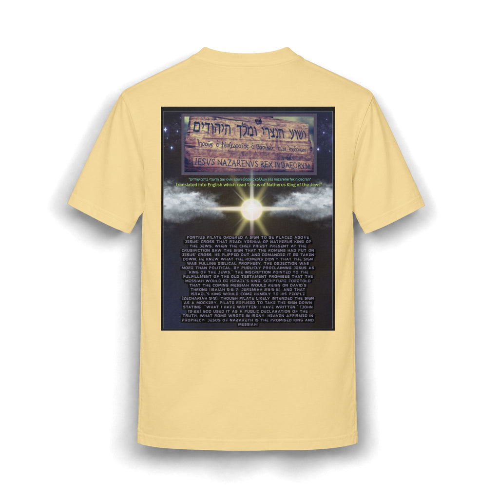 Jesus Crucifixion Art Tee — Vintage Religious (front and back)