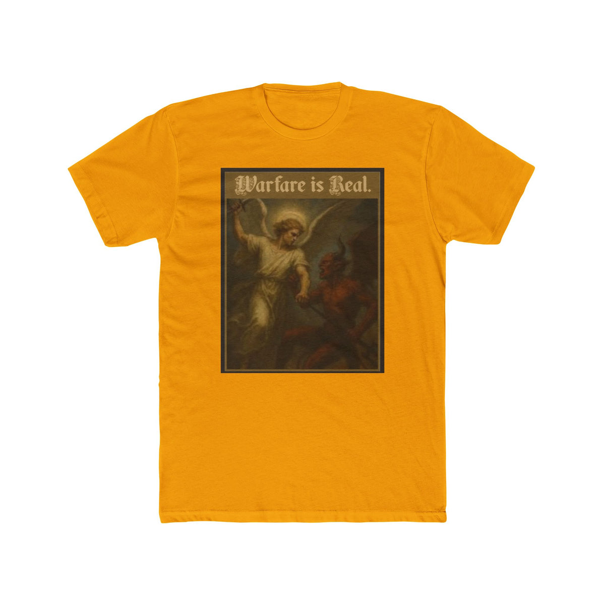 "Warfare Is Real" – Spiritual Battle Tee