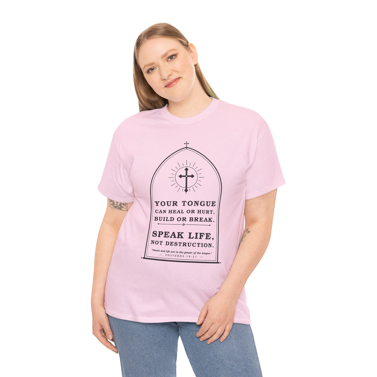 Speak Life -Unisex Heavy Cotton Tee