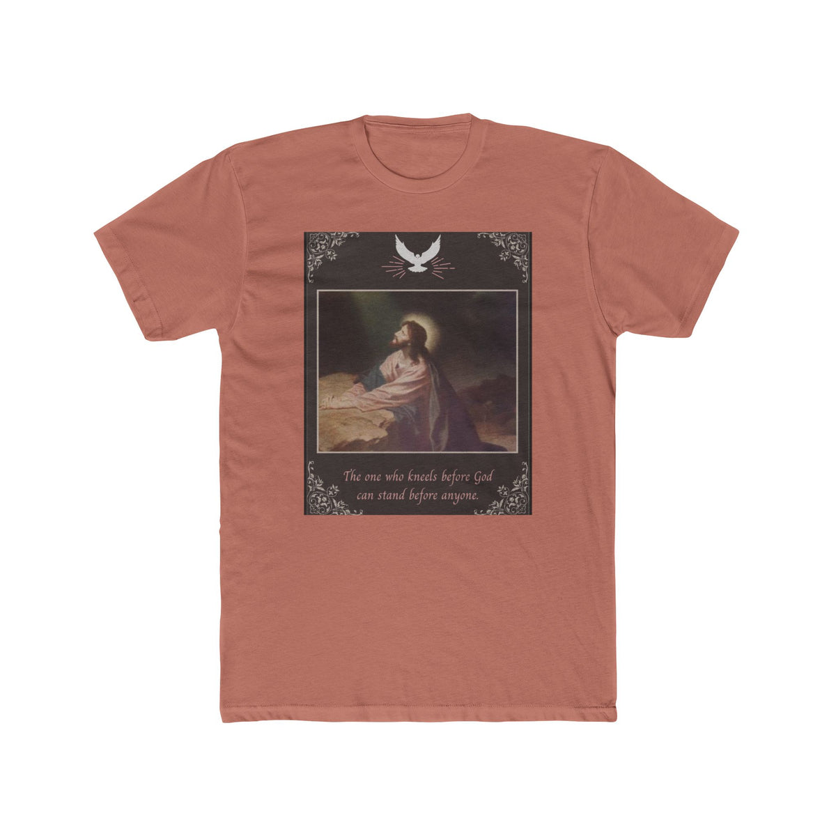 "The One Who Kneels Before God" – Unisex Cotton Crew Tee