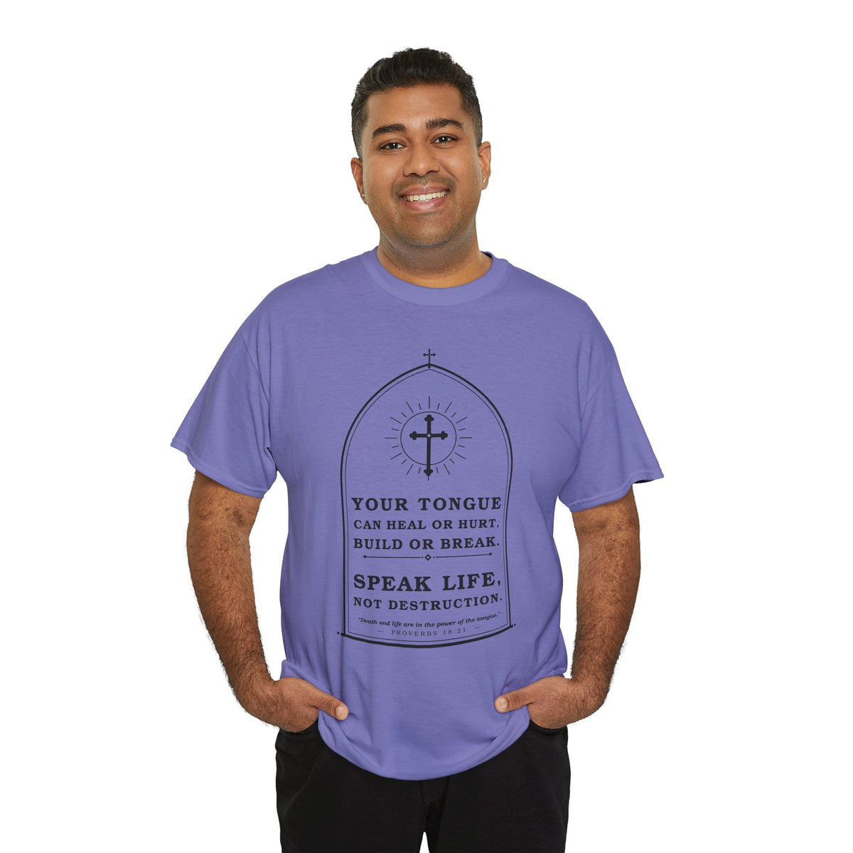 Speak Life -Unisex Heavy Cotton Tee