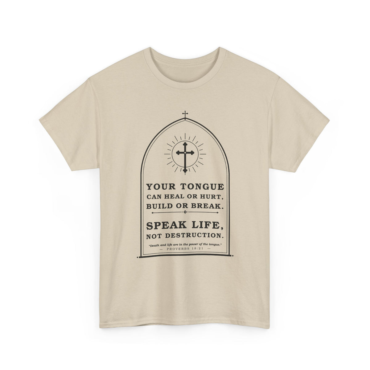 Speak Life -Unisex Heavy Cotton Tee