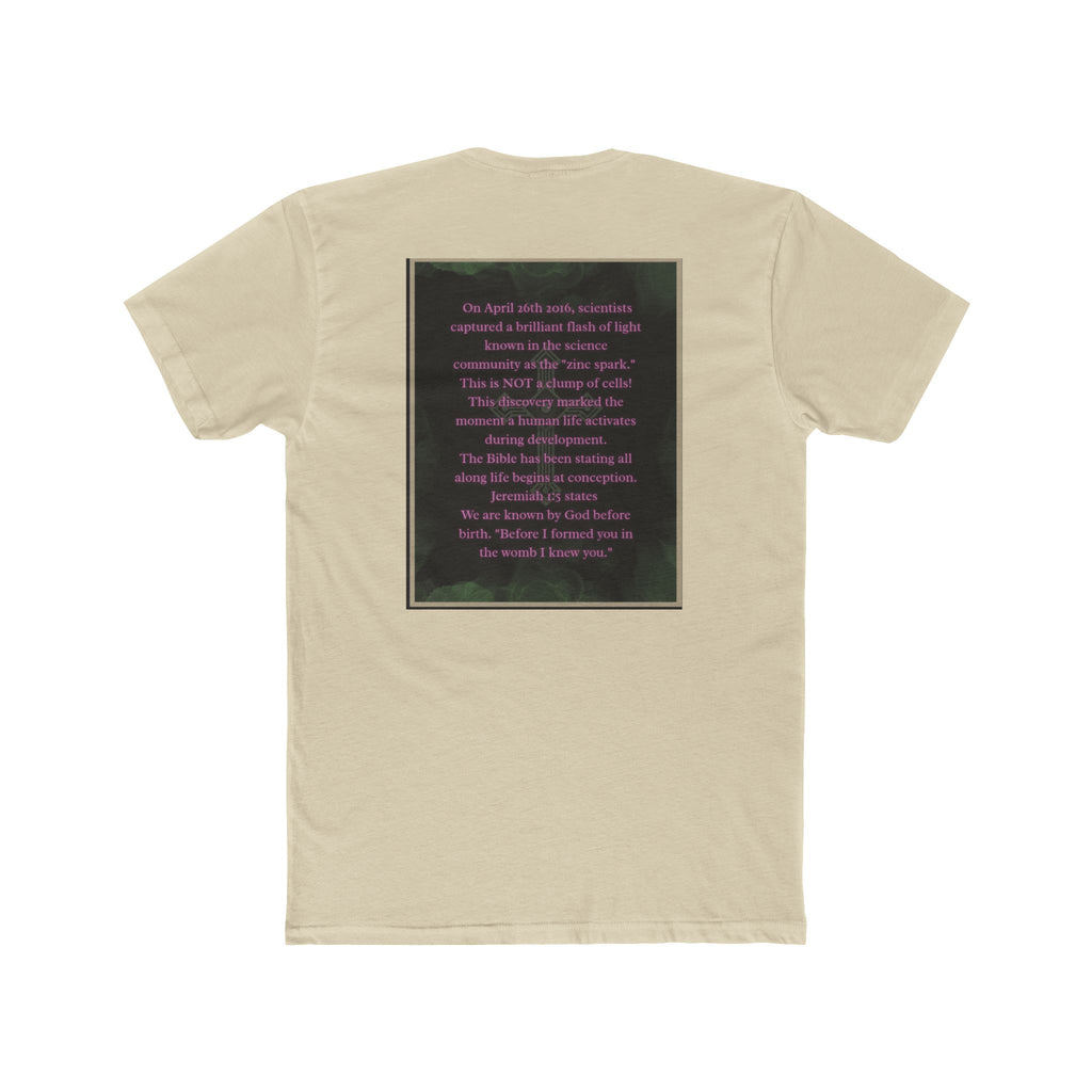 "Science Saw the Spark, Scripture Knew the Source" – Life Begins at Conception Tee