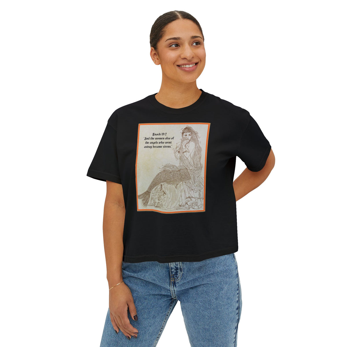 Enoch 19:2 — "Sirens" Front and Back Women's Boxy Tee