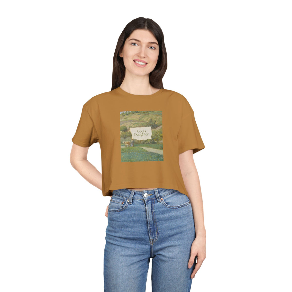 "God's Daughter" — Women's Crop Tee