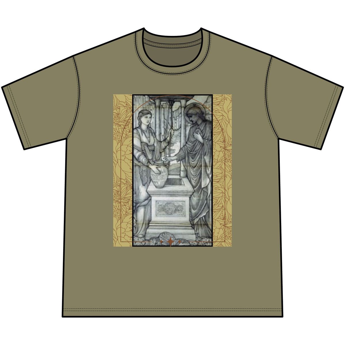 Women at the well-Vintage Mineral Washed T-Shirt