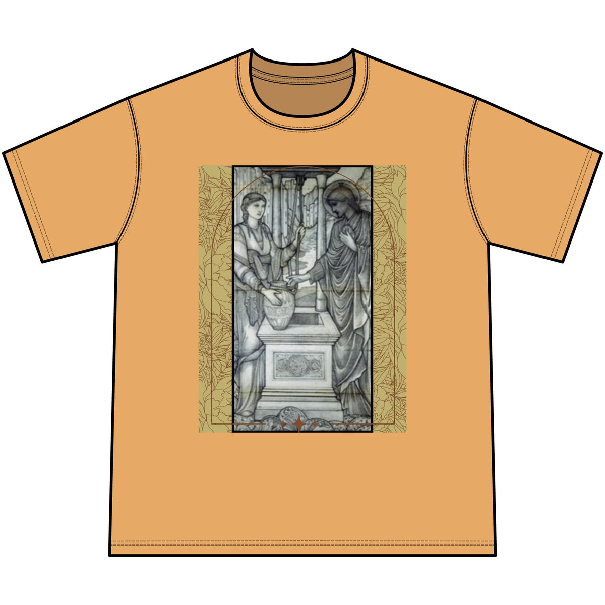 Women at the well-Vintage Mineral Washed T-Shirt