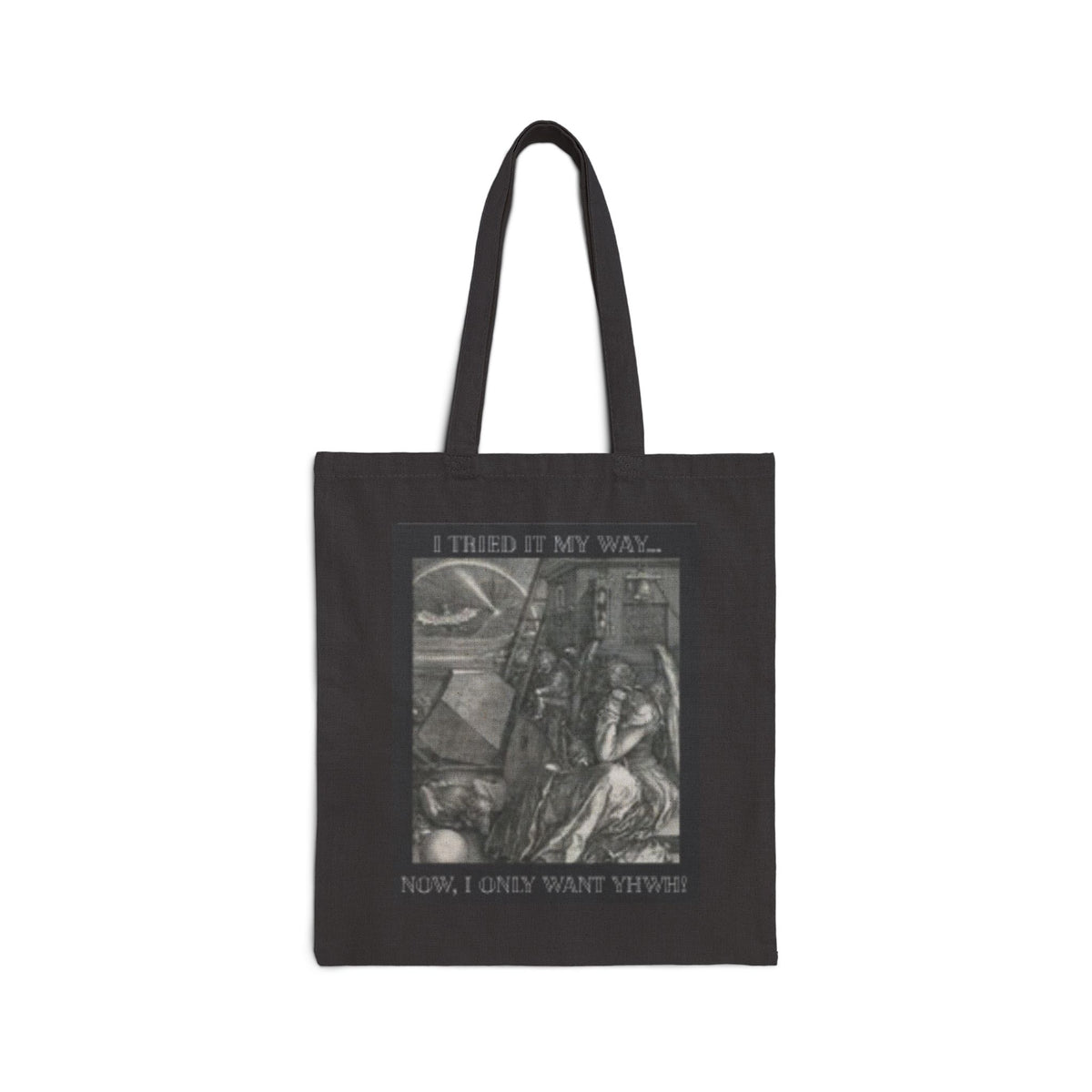 "I Tried It My Way... Now I Only Want YHWH" — Vintage Renaissance Art Tote Bag
