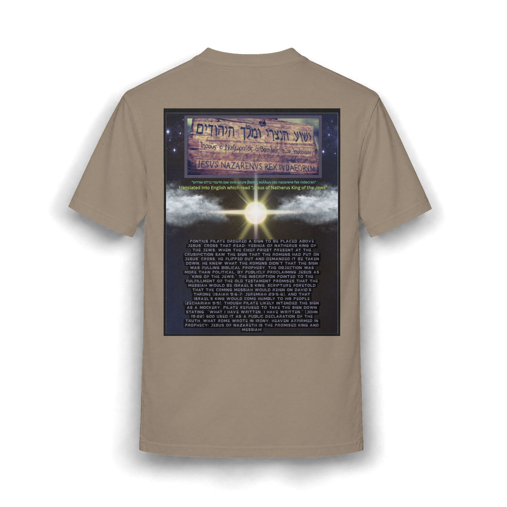 Jesus Crucifixion Art Tee — Vintage Religious (front and back)