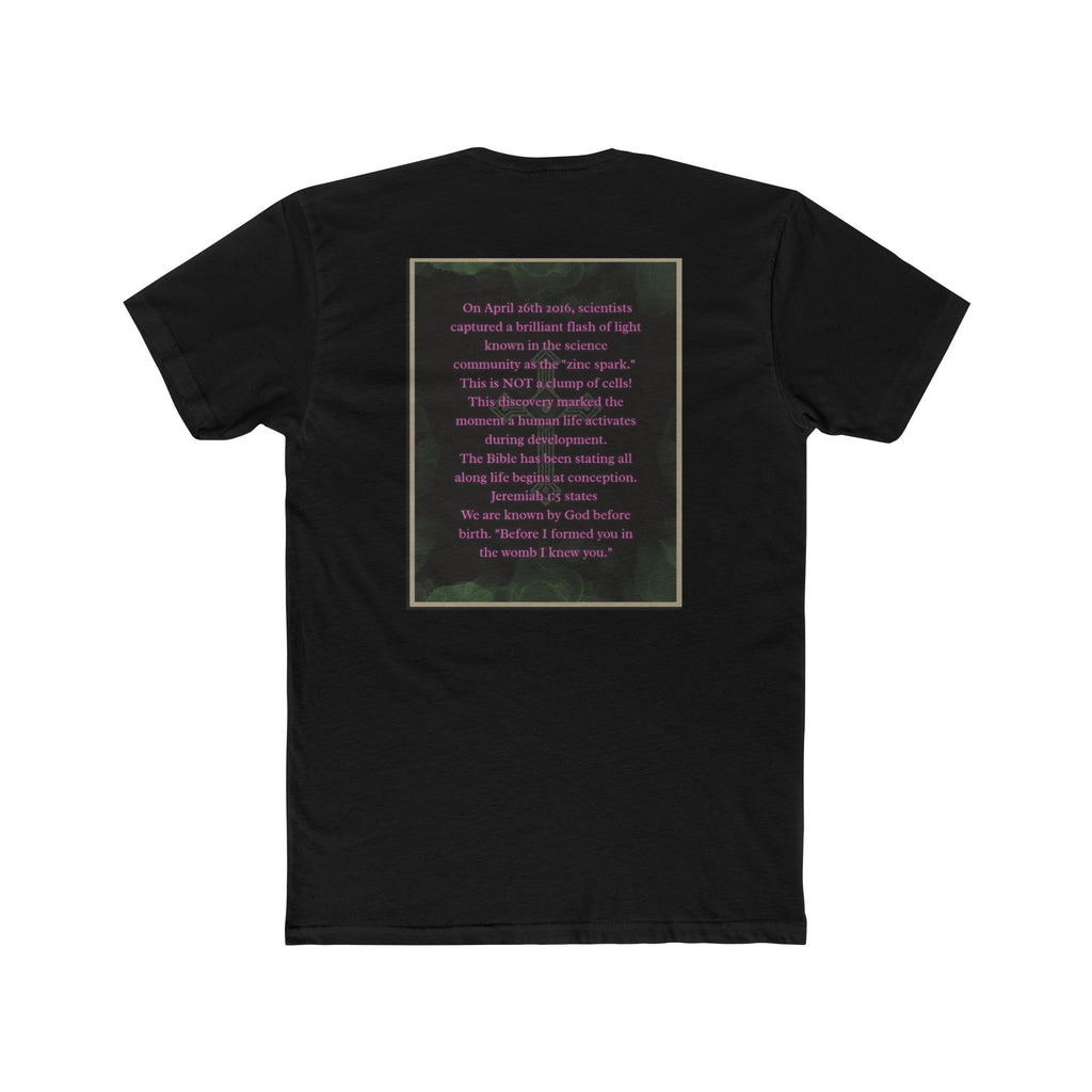 "Science Saw the Spark, Scripture Knew the Source" – Life Begins at Conception Tee