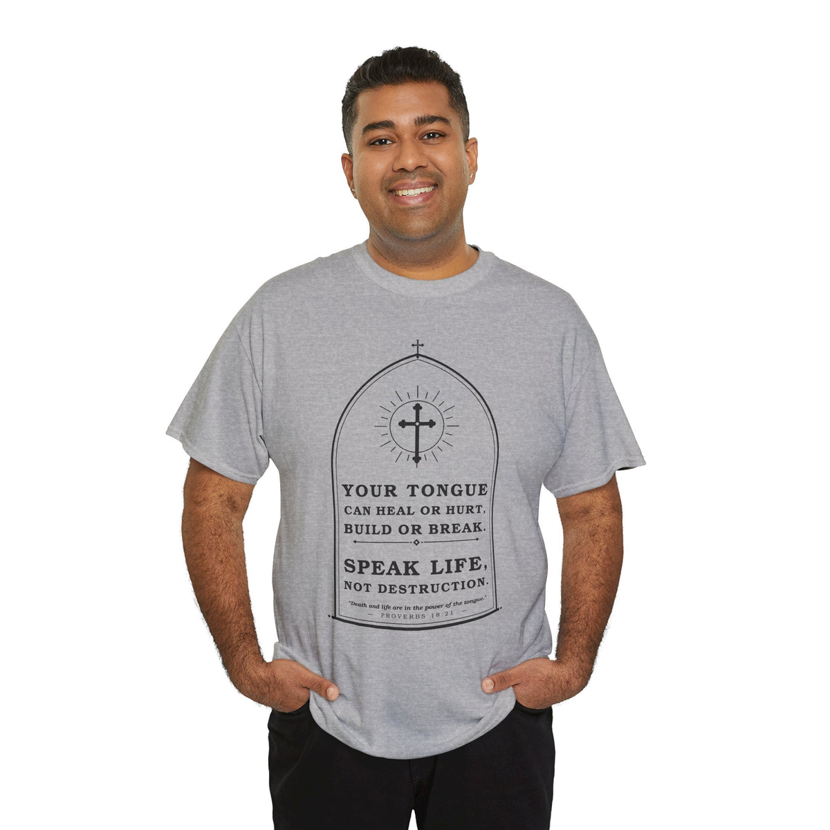 Speak Life -Unisex Heavy Cotton Tee