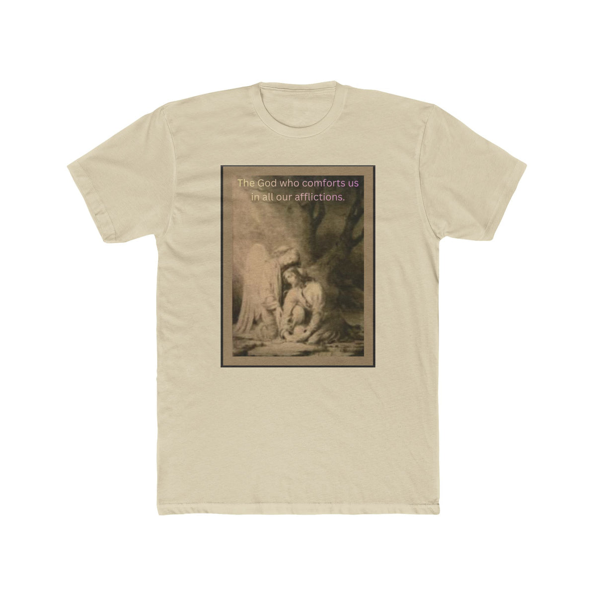 "The God Who Comforts Us" – Sepia Faith Tee