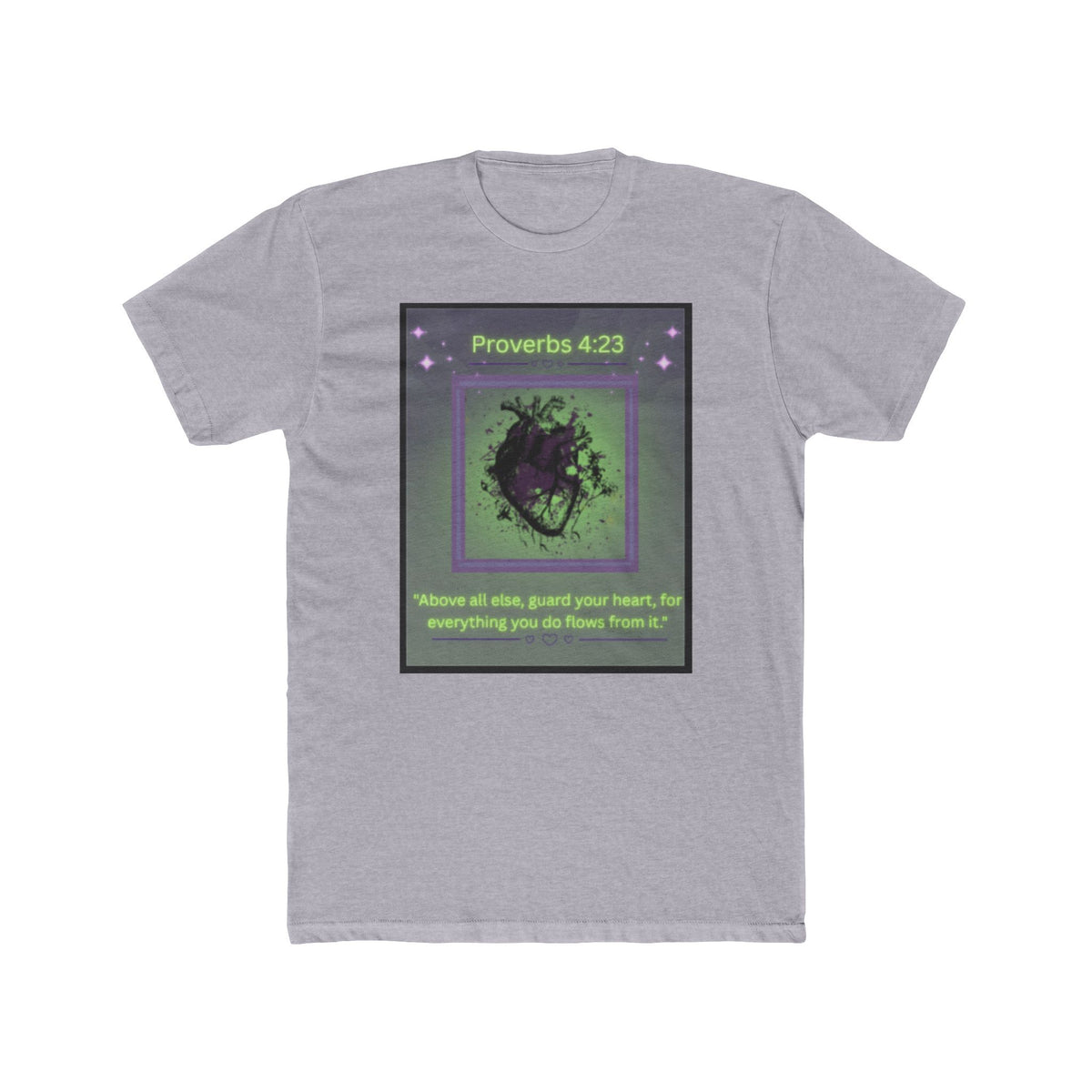 "Guard Your Heart" – Proverbs 4:23 Unisex Cotton Crew Tee