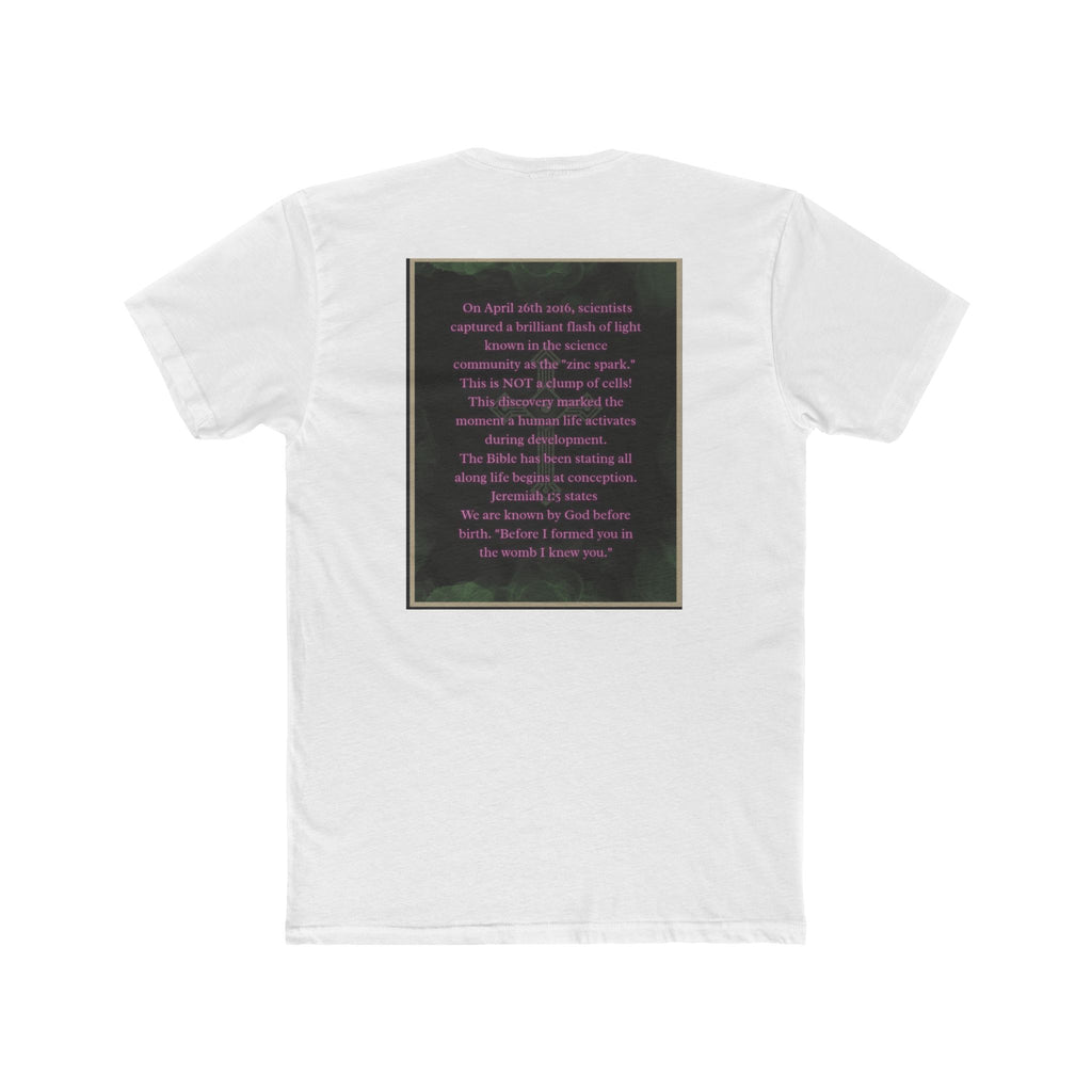"Science Saw the Spark, Scripture Knew the Source" – Life Begins at Conception Tee